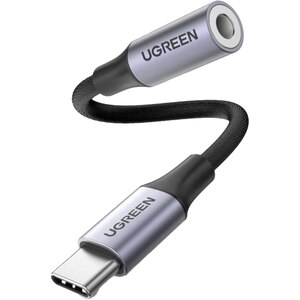 Adaptor USB-C - Jack 3.5 mm UGREEN 30632, gri Adaptor USB-C - Jack 3.5 mm UGREEN 30632, gri