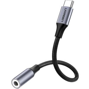 Adaptor USB-C - Jack 3.5 mm UGREEN 30632, gri Adaptor USB-C - Jack 3.5 mm UGREEN 30632, gri
