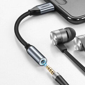 Adaptor USB-C - Jack 3.5 mm UGREEN 30632, gri Adaptor USB-C - Jack 3.5 mm UGREEN 30632, gri