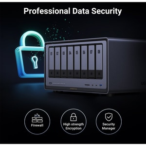 Network Attached Storage UGREEN DXP8800 Plus, 4.4GHz, 8GB, 8-Bays, negru Network Attached Storage UGREEN DXP8800 Plus, 4.4GHz, 8GB, 8-Bays, negru