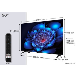 Televizor LED Smart TCL 50P69K, Ultra HD 4K, HDR, 126cm Televizor LED Smart TCL 50P69K, Ultra HD 4K, HDR, 126cm