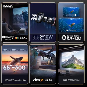 Mini Proiector Smart HISENSE C2 Pro, Ultra HD 4K, HDR10+, 165-762cm Mini Proiector Smart HISENSE C2 Pro, Ultra HD 4K, HDR10+, 165-762cm