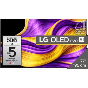 Televizor OLED Evo Smart LG 77G51LW, Ultra HD 4K, HDR, 195cm Televizor OLED Evo Smart LG 77G51LW, Ultra HD 4K, HDR, 195cm