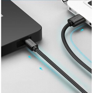 Cablu de date USB A - mini USB B UGREEN 10355, 1m, negru Cablu de date USB A - mini USB B UGREEN 10355, 1m, negru