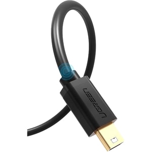 Cablu de date USB A - mini USB B UGREEN 10355, 1m, negru Cablu de date USB A - mini USB B UGREEN 10355, 1m, negru