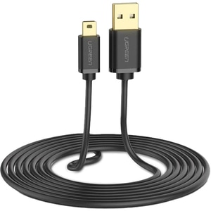 Cablu USB A - mini USB B UGREEN 30472, 2m, negru Cablu USB A - mini USB B UGREEN 30472, 2m, negru