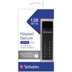 Memorie USB VERBATIM Keypad Secure, 128GB, USB 3.0, negru Memorie USB VERBATIM Keypad Secure, 128GB, USB 3.0, negru