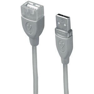 Cablu extensie USB 2.0 HAMA 39723, 0.5m, gri Cablu extensie USB 2.0 HAMA 39723, 0.5m, gri