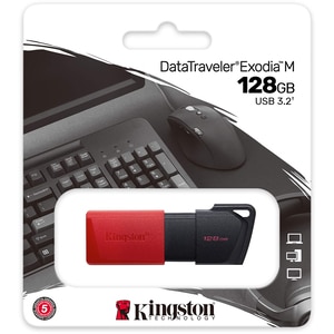 Memorie USB KINGSTON DataTraveler Exodia M DTXM/128GB, 128GB, USB 3.2, rosu Memorie USB KINGSTON DataTraveler Exodia M DTXM/128GB, 128GB, USB 3.2, rosu