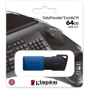 Memorie USB KINGSTON DataTraveler Exodia M DTXM/64GB, 64GB, USB 3.2, albastru Memorie USB KINGSTON DataTraveler Exodia M DTXM/64GB, 64GB, USB 3.2, albastru