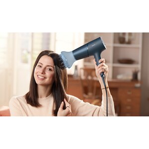 Uscator de par PHILIPS Seria 5000 BHD512/00, 2300W, 2 viteze, 3 trepte temperatura, ThermoShield, verde inchis Uscator de par PHILIPS Seria 5000 BHD512/00, 2300W, 2 viteze, 3 trepte temperatura, ThermoShield, verde inchis