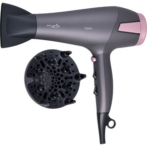 Uscator de par MYRIA MY4883, 2500W, 2 viteze, 3 trepte temperatura, gri Uscator de par MYRIA MY4883, 2500W, 2 viteze, 3 trepte temperatura, gri