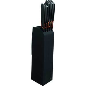 Set cutite FISKARS Edge 1003099, 6 piese, 8-23cm, negru Set cutite FISKARS Edge 1003099, 6 piese, 8-23cm, negru