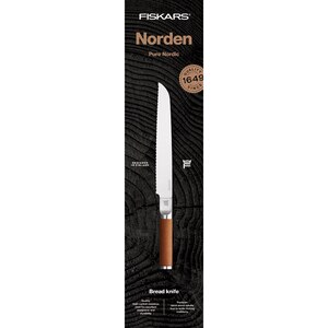 Cutit pentru paine FISKARS Norden 1026421, 23cm, otel, maro Cutit pentru paine FISKARS Norden 1026421, 23cm, otel, maro
