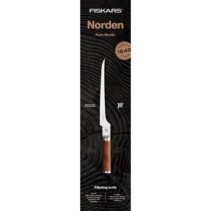 Cutit pentru filetat FISKARS Norden 1026423, 21cm, otel, maro Cutit pentru filetat FISKARS Norden 1026423, 21cm, otel, maro