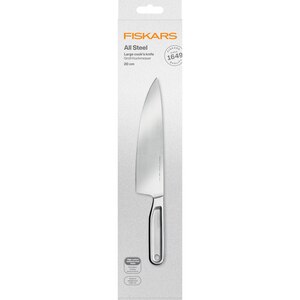 Cutit bucatar mare FISKARS All Steel 1062882, 20cm, otel, argintiu Cutit bucatar mare FISKARS All Steel 1062882, 20cm, otel, argintiu