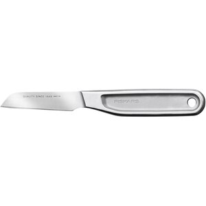 Cutit pentru curatat legume FISKARS All Steel 1062889, 7cm, otel, argintiu Cutit pentru curatat legume FISKARS All Steel 1062889, 7cm, otel, argintiu