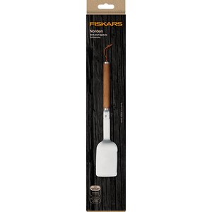 Spatula pentru gratar FISKARS Norden, 44.4 cm, otel inoxidabil si lemn, argintiu/maro Spatula pentru gratar FISKARS Norden, 44.4 cm, otel inoxidabil si lemn, argintiu/maro