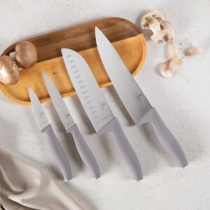 Set cutite BERLINGER HAUS BH/2960, 4 piese, otel, 9-20cm, gri Set cutite BERLINGER HAUS BH/2960, 4 piese, otel, 9-20cm, gri