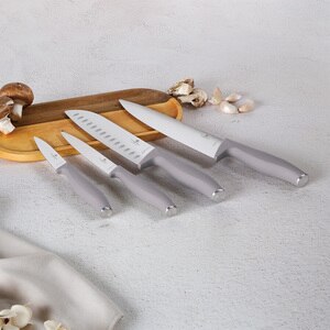 Set cutite BERLINGER HAUS BH/2960, 4 piese, otel, 9-20cm, gri Set cutite BERLINGER HAUS BH/2960, 4 piese, otel, 9-20cm, gri
