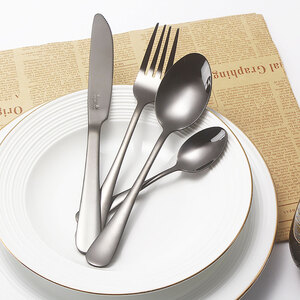 Set tacamuri MYRIA MC4014BK 24 piese, inox, negru Set tacamuri MYRIA MC4014BK 24 piese, inox, negru