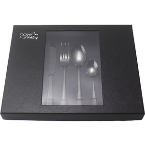 Set tacamuri MYRIA MC4014BK 24 piese, inox, negru Set tacamuri MYRIA MC4014BK 24 piese, inox, negru