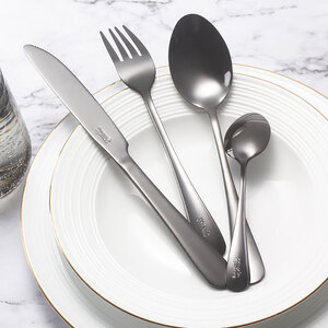 Set tacamuri MYRIA MC4014BK 24 piese, inox, negru Set tacamuri MYRIA MC4014BK 24 piese, inox, negru