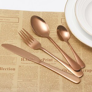 Set tacamuri MYRIA MC4014RS 24 piese, inox, rose Set tacamuri MYRIA MC4014RS 24 piese, inox, rose
