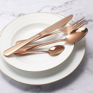 Set tacamuri MYRIA MC4014RS 24 piese, inox, rose Set tacamuri MYRIA MC4014RS 24 piese, inox, rose