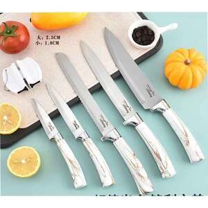 Set cutite MYRIA MC4053, 7 piese, otel inoxidabil, 12-19cm, alb Set cutite MYRIA MC4053, 7 piese, otel inoxidabil, 12-19cm, alb