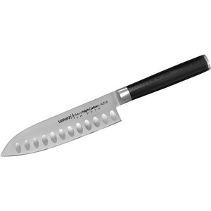 Cutit Santoku SAMURA MO-V SM-0093, 13.8cm, otel, negru Cutit Santoku SAMURA MO-V SM-0093, 13.8cm, otel, negru