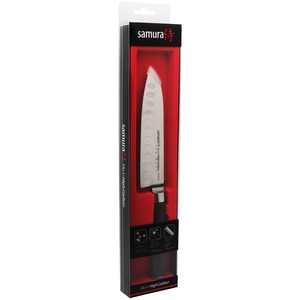 Cutit Santoku SAMURA MO-V SM-0093, 13.8cm, otel, negru Cutit Santoku SAMURA MO-V SM-0093, 13.8cm, otel, negru