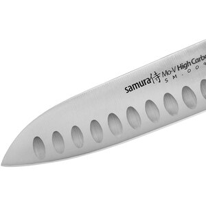 Cutit Santoku SAMURA MO-V SM-0093, 13.8cm, otel, negru Cutit Santoku SAMURA MO-V SM-0093, 13.8cm, otel, negru
