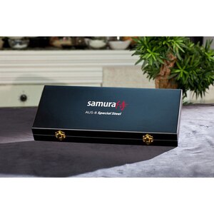 Set cutite SAMURA Mo-V SM-0220, 3 piese, otel, negru Set cutite SAMURA Mo-V SM-0220, 3 piese, otel, negru