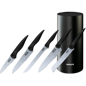 Set cutite SAMURA Mojo SMJ-06B, 6 piese, otel, negru Set cutite SAMURA Mojo SMJ-06B, 6 piese, otel, negru