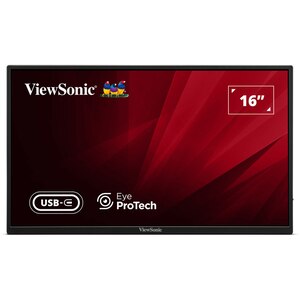 Monitor LED IPS VIEWSONIC VA1650, 16", Full HD, 60Hz, Flicker-Free, negru Monitor LED IPS VIEWSONIC VA1650, 16", Full HD, 60Hz, Flicker-Free, negru