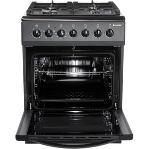 Aragaz VORTEX VAM6060BK02K, 4 arzatoare, Gaz + Electric, L 60 cm, Grill, negru Aragaz VORTEX VAM6060BK02K, 4 arzatoare, Gaz + Electric, L 60 cm, Grill, negru