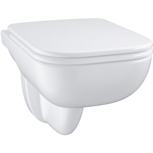 Vas WC GROHE Start Edge 39815000, montaj suspendat, evacuare orizontala, cu capac, alb Vas WC GROHE Start Edge 39815000, montaj suspendat, evacuare orizontala, cu capac, alb
