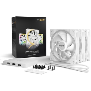 Set 3 ventilatoare BE QUIET! Light Wings PWM White Triple Pack, 120 mm, iluminare ARGB, VEBQBL100 Set 3 ventilatoare BE QUIET! Light Wings PWM White Triple Pack, 120 mm, iluminare ARGB, VEBQBL100