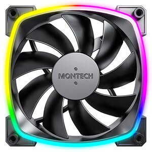 Ventilator MONTECH AX120 PWM Black, 120 mm, iluminare ARGB, VEMTAX120PWMBK Ventilator MONTECH AX120 PWM Black, 120 mm, iluminare ARGB, VEMTAX120PWMBK
