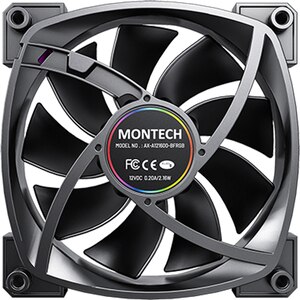 Ventilator MONTECH AX120 PWM Black, 120 mm, iluminare ARGB, VEMTAX120PWMBK Ventilator MONTECH AX120 PWM Black, 120 mm, iluminare ARGB, VEMTAX120PWMBK