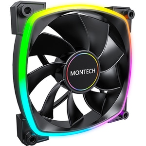 Ventilator MONTECH RX140 PWM Black, 140 mm, iluminare ARGB, VEMTRX140BK Ventilator MONTECH RX140 PWM Black, 140 mm, iluminare ARGB, VEMTRX140BK