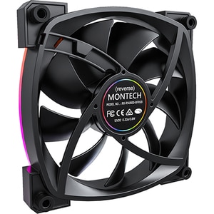 Ventilator MONTECH RX140 PWM Black, 140 mm, iluminare ARGB, VEMTRX140BK Ventilator MONTECH RX140 PWM Black, 140 mm, iluminare ARGB, VEMTRX140BK