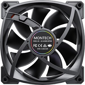 Ventilator MONTECH RX140 PWM Black, 140 mm, iluminare ARGB, VEMTRX140BK Ventilator MONTECH RX140 PWM Black, 140 mm, iluminare ARGB, VEMTRX140BK