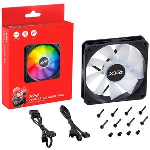 Ventilator PC XPG Vento R 120 ARGB PWM, 120mm, negru Ventilator PC XPG Vento R 120 ARGB PWM, 120mm, negru