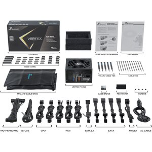 Sursa PC SEASONIC Vertex PX-850 ATX 3.1, 850W, 135mm, 80 Plus Platinum, Full Modular Sursa PC SEASONIC Vertex PX-850 ATX 3.1, 850W, 135mm, 80 Plus Platinum, Full Modular