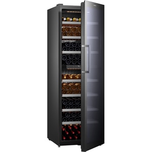 Racitor de vinuri VORTEX VWC43SBK01M, 193 sticle, H 185 cm, Clasa G, negru Racitor de vinuri VORTEX VWC43SBK01M, 193 sticle, H 185 cm, Clasa G, negru