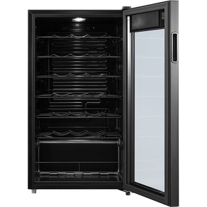 Racitor de vinuri VORTEX VWC9SBK03M, 34 sticle, H 84.5 cm, Clasa G, negru Racitor de vinuri VORTEX VWC9SBK03M, 34 sticle, H 84.5 cm, Clasa G, negru