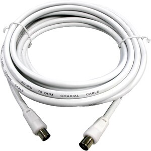 Cablu antena coaxial VORTEX VO2834, 10m, alb Cablu antena coaxial VORTEX VO2834, 10m, alb