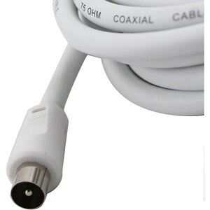 Cablu antena coaxial VORTEX VO2833, 3m, alb Cablu antena coaxial VORTEX VO2833, 3m, alb